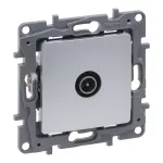 NILOE SELECTION - GNIAZDO TV(MĘSKIE) ZAKOŃCZENIOWE 10 DB ALUMINIUM, Legrand