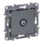 NILOE SELECTION - GNIAZDO TV - "TYPU F" KOŃCOWE DO INSTALACJI TYPU GWIAZDA 1 DB STAL, Legrand