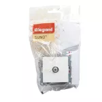 SUNO - Gniazdo TV typ "F" - końcowe - 1.5 dB, Biały, Legrand