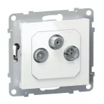 SUNO - Gniazdo TV-R-SAT - końcowe - FM + DAB - 1.5 dB, Biały, Legrand