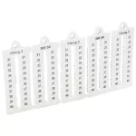 PŁYTKI OZNACZNIKÓW SZEROKOŚĆ 5MM 31-40 PIONOWE (X1000), Legrand