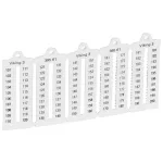 PŁYTKI OZNACZNIKÓW SZEROKOŚĆ 5MM 101-250 PIONOWE (X1000), Legrand