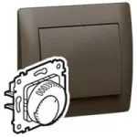 SISTENA LIFE REGULATOR TEMPERATURY KOMFORT CHOCO 230V~, Legrand