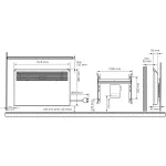 Grzejnik BETA20-BT-EP 2000W P 39x152 z programatorem Bluetooth, wtyczką i wspor. mont.
