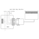 Grzejnik BETA10-BT-EB-IP24 z programatorem Bluetooth, puszką i wspor. mont.IP24, wymiary: 389x853 mm, Moc: 1000W
