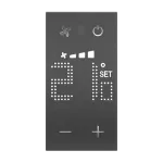 LIVING NOW 'MY HOME' - TERMOSTAT 1-STREFOWY - 2 MODUŁY - CZERŃ, Bticino