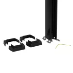 Kolumna 1-komorowa 3,9m, czarna, Legrand