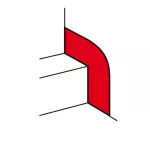 MASKOWNICA DO OTWORU W ŚCIANIE DLA KANAŁÓW DLP O SZEROKOŚCI 195-220 MM, Legrand
