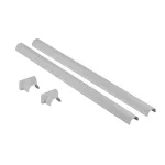 Zestaw wykończeniowy do kolumny 1 i 2-komorowej z teleskopowową regulacją, aluminiowy, Legrand