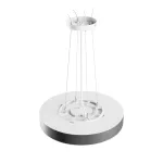 NYMPHEA OPTIMA BLACK 24W CCT 230V 120ST IP20 FI300X50MM BIAŁY CZARNY OKRĄGŁA