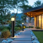 STELLA COLUMN GU10 6W CCT 230V 270ST IP44 IK08 175X722MM CZARNY OKRĄGŁA