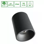 ORBITO NATYNKOWA 14-27W WW 230V 40ST IP44 UGR<19 RA90 FI115X152MM CZARNY OKRĄGŁA 5 LAT