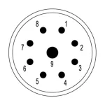 SAI-M23-SE-9 Wkładka stykowa do złączy okrągłych, nr.katalogowy 1170050000