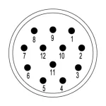 SAI-M23-SE-12 Wkładka stykowa do złączy okrągłych, nr.katalogowy 1170070000