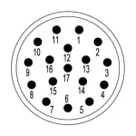 SAI-M23-SE-17 Wkładka stykowa do złączy okrągłych, nr.katalogowy 1170100000