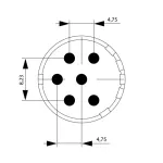 SAI-M23-SE-6-F Wkładka stykowa do złączy okrągłych, nr.katalogowy 1224000000