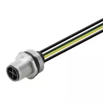 SAIE-M12S-3+PE-S-0.2U-M16 Złącze okrągłe, do wbudowania (z kablem), nr.katalogowy 1467930000