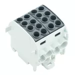 WPD 202 4X35/4X25 BK Złączka szynowa przelotowa, nr katalogowy 1561690000