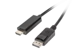 KABEL DISPLAYPORT(M) V1.1->HDMI(M) 1M CZARNY LANBERG