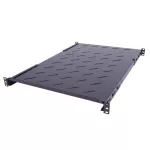 Półka regulowana 19" 1U o głębokości 650-810mm, mocowana w 4 punktach