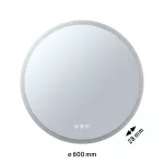 Lustro łazienkowe MIRRA LED 21W DIM 1580lm 2700/4000/6500K 600mm IP44 230V biały