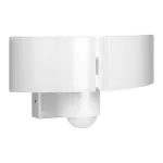 TOS DUO LED 2x20W podwójny naświetlacz ogrodowy z PIR, 2x1600lm, IP65, 4000K, PC, biały