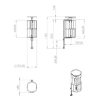 Turbina hybrydowa VIVI 25W + magazyn energii 7,5 Ah 12V z kontrolerem kolor czarny