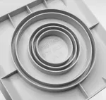 Studzienka gruntowa, kontrolno-pomiarowa, mała, z pokrywą, 195x195x203, szara, IP40