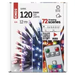 Lampki choinkowe Classic 120 LED 12m, RGB, 72 programy, pilot, IP44, timer