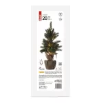 Dekoracje - 20 LED choinka 52 cm 3x AA IP20, ciepła biel, timer