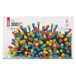 Lampki choinkowe 300 LED cherry 30m, multokolor, zielony przewód, IP44, timer