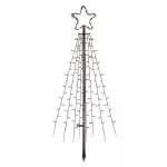 Dekoracja ogrodowa - 180 LED choinka 180 cm, zimna biel, IP44, timer