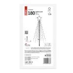 Dekoracja ogrodowa - 180 LED choinka 180 cm, zimna biel, IP44, timer