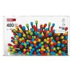 Lampki choinkowe 480 LED cherry 48m, multikolor, zielony przewód, IP44, 8 programów, timer