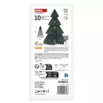 Dekoracje - choinka papierowa 10 LED, 30 cm, ciepła biel, 3× AA, IP20, timer