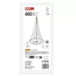 Dekoracje - drzewko 480 LED, 180 cm, ciepła biel, IP44