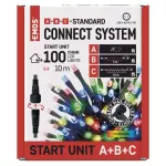 Oświetlenie łączone Standard - zestaw zasilacz + 100LED 10m multikolor, IP44, timer