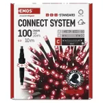 Oświetlenie łączone Standard - łańcuch 100 LED 10m czerwony, IP44