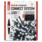 Oświetlenie łączone Standard - sople 100 LED 2,5 m zimna biel, IP44