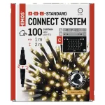 Oświetlenie łączone Standard - kurtyna 100 LED 1x2 m ciepła biel, IP44