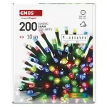 Lampki choinkowe Classic 200 LED 10m multikolor, zielony przewód, IP20