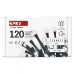 Lampki choinkowe LED Cluster, 120 LED 8,4 m, 3x AA, zimna biel, IP44, timer