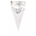 Dekoracje- gwiazda papierowa, srebrna, 60 cm, na żarówkę E14, IP20