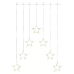 Dekoracje - 70 LED sople gwiazdki 67x125 cm ciepła biel, IP44