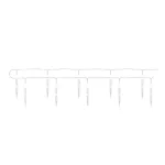 Dekoracje - 10 LED sople 10 cm 1,35 m 2x AA zimna biel, IP20, timer