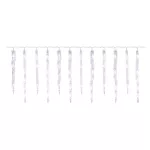 Dekoracje - 60 LED 12x sopel 33 do 39 cm 3,6 m, zimna biel, IP44