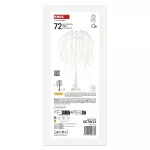 Dekoracje - 72 LED, drzewko 120 cm, ciepła biel, IP44, timer