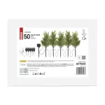 Gałązki LED z panelem solarnym, przeźroczyste, ciepła biel