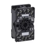 31S11 11-wtykowe gniazdo do montażu wkrętami lub na szynie DIN 35mm, stosowane z przekaźnik. LV2E... CSP2E..., zaciski śrubowe