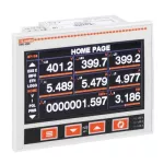 DMG9000 Analizator sieci z szerokim i kolorowym wyświetlaczem. Zasilanie pomocnicze 100...240VAC. Rozbudowa 3 modułami serii EXP, wbudowany port RS485 i Ethernet, pamięć danych, do współpracy z systemem monitoringu EASY BRANCH